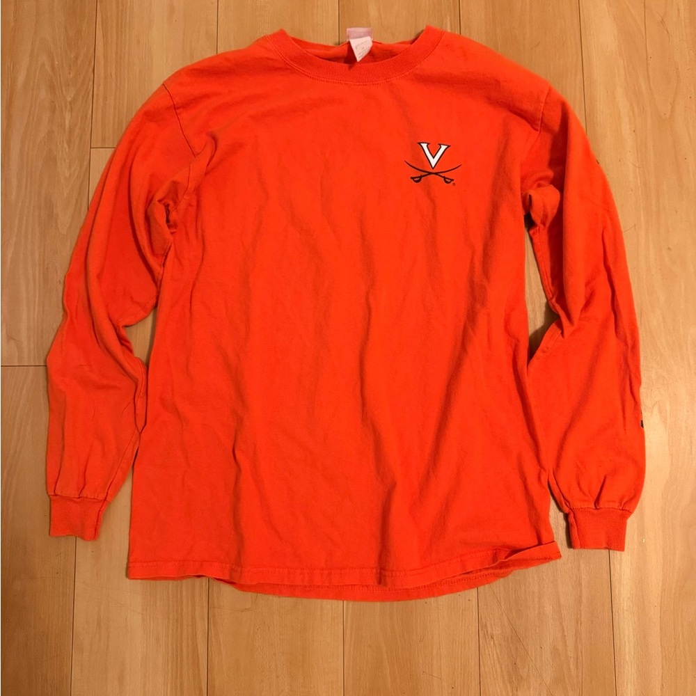 Vintage UVA men’s long sleeve shirt orange